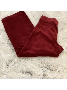 Basic Editions maroon pull on lounge casual pant woman’s size Medium